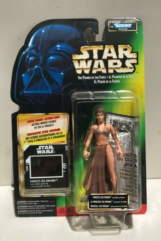 Rare Star Wars Potf Freeze Frame Princess Leia Jabbas Prisoner Canada Card 69683