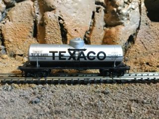 N Scale Micro Trains 39’ Single Dome Tank Car Tcx Texaco The Texas Co.
