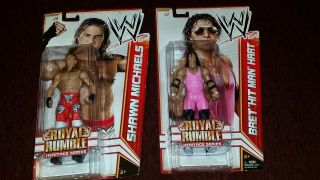 Wwe Mattel Elite Shawn Michaels Hbk Bret Hit Man Hart Royal Rumble Heritage Rare