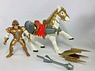 1992 King Arthur & The Knights Of Justice Valor The Warhorse & Figure Mattel