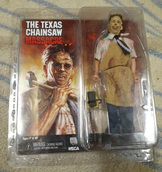 Neca Texas Chainsaw Massacre Movie Leatherface Retro Clothed Action Figure Rare