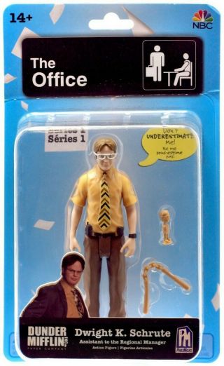 The Office 5 " Dwight K.  Schrute Action Figure Phatmojo Series 1