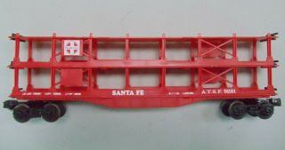 Lionel O Scale Santa Fe Auto Carrier 6 - 9281