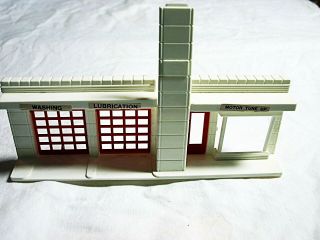 Plasticville Gas Station Cheltengham Service Front Piece W/ Decals O - S Scale
