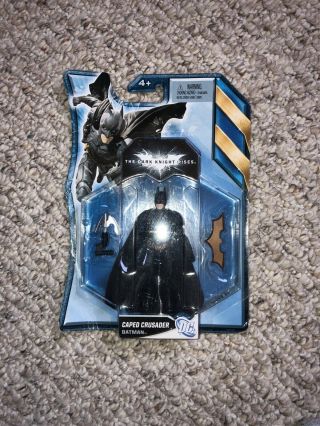 The Dark Knight Rises Batman Caped Crusader 3.  75 " Action Figure Dc Mattel
