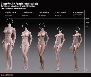 Tbleague Phicen 1/6 Female Figure Body Model S22a/s24a/s25b/s26a/s27b Five Types