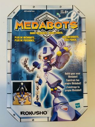 Medabots Build Your Own Kits 6 " Rokusho Hasbro 1997 -,  Small Hole On Box