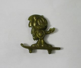 Rare Vintage Sonic The Hedgehog Gold Figure Cookie Crisp Prize Toy 1993 Sega