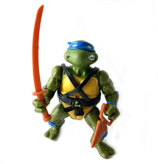 Soft Head Leonardo Vintage Tmnt Ninja Turtles Action Figure 1988 80s Leo
