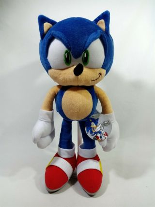 Mwt Sega Sonic Hedgehog Plush Toy Joypolis White Saturn Megadrive Japan Big 15 "