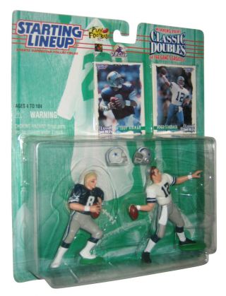 Nfl Football Classic Doubles Troy Aikman & Roger Staubach Starting Lineup Figure