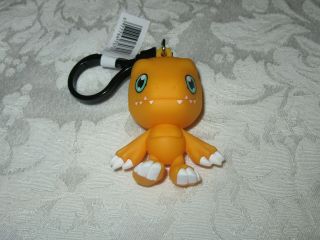 Monogram Figural 3d Digimon Series 1 Agumon Bag Clip Keyring Keychain
