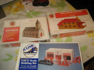 K - Line And Bachmann Building Kits,  3 Of Them,  Boxed,  Take A Look