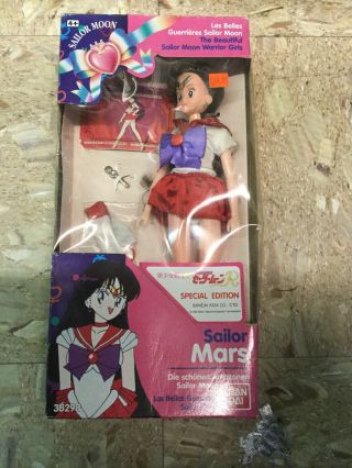 1992 Ban Dai Sailor Moon Sailor Mars In Package Special Edition