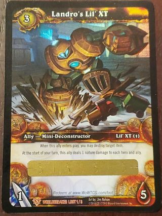 Wow World Of Warcraft Tcg Unscratched Loot Card Landro 