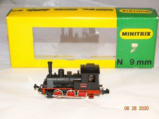 Minitrix 2913 N Scale 0 - 6 - 0 Steam Locomotive
