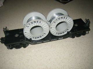 Lionel Prr Depressed Flat Car With Cable Reels 16324