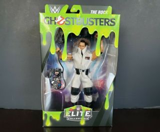 Wwe Mattel Ghostbusters Elite Series The Rock Figure Wwf Proton Pack Suit
