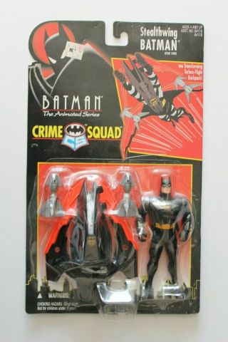 Batman The Animated Series Crime Squad Stealthwing Batman Kenner 1995 Moc