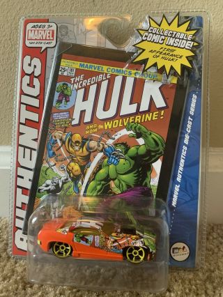 Marvel The Incredible Hulk Die - Cast Collectible Car And Comic
