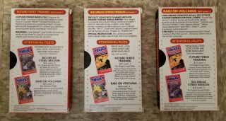 Mattel Captain Power Animated 3 VHS Game Set - Skill Levels 1,  2,  3 2