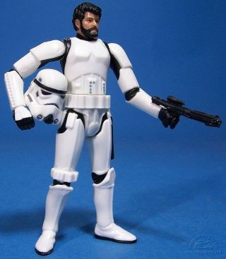 Star Wars Ugh Ultra Rare Loose George Lucas In Stormtrooper Disguise.  C - 10,