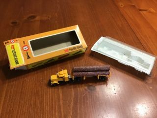 Cox Ho Scale Tractor And Trailer W/3 Logs No 6222 - 6