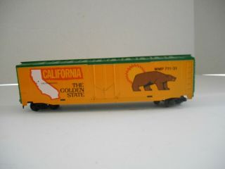 Mantua Train Ho Scale Commemorative State Box Car California