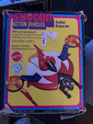 Vintage Solar Saucer Ufo Shogun Warrior Action Vehicle Toy Japan Mattel Popy