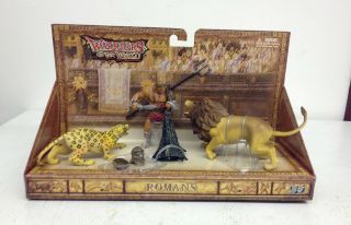 Bbi 1/18 Scale 90mm Warriors Of The World Roman Gladiator With Two Animals 21731