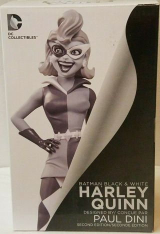 Dc Collectibles - Batman Black And White: Harley Quinn Statue By Paul Dini 18cm