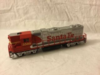 Vintage Ho Scale Train Santa Fe Locomotive Engine