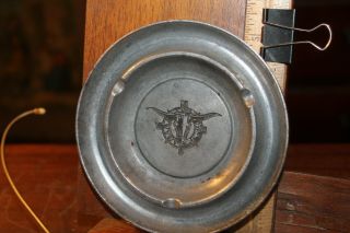 Vintage Pewter Marlboro Bull Horns Skull Ashtray