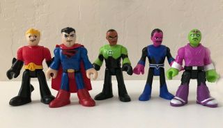 Imaginext Dc Friends Series 2 Set Of 5 Superman Brainiac Aquaman Sinestro
