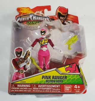 Pink Ranger Dino Charge Mmpr Power Rangers Action Figure Mosc Bandai 5 " 2014