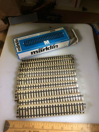 Ho Marklin 5106 Box Of 10 Straight Track Sections