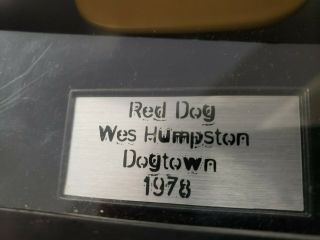 TECH DECK 10 inch Skateboard Fingerboard 1978 RED DOG DOGTOWN WES HUMPSTON 3