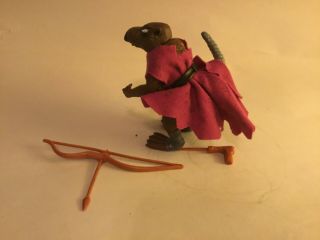 Hard Head Splinter Vintage TMNT Ninja Turtles Action Figure 1988.  2 3