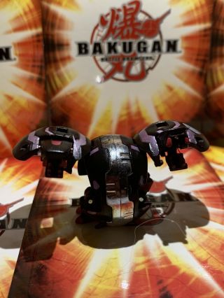 Bakugan Dual Hydranoid Black Darkus B2 420g Very Rare Figure
