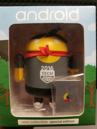 Android Mini Collectible Figure - Special Edition Google Tech Intern 2016 - Nib