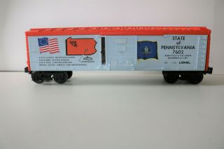 Lionel 7602 Pennsylvania Boxcar - Spirit Of 76