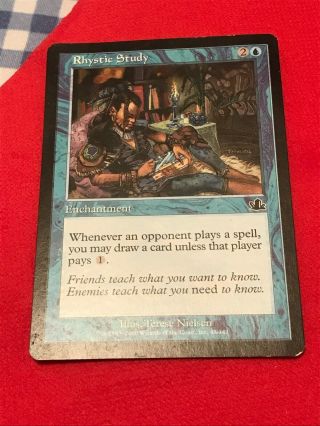 Rhystic Study Prophecy Mtg Magic The Gathering X1 Moderate Play