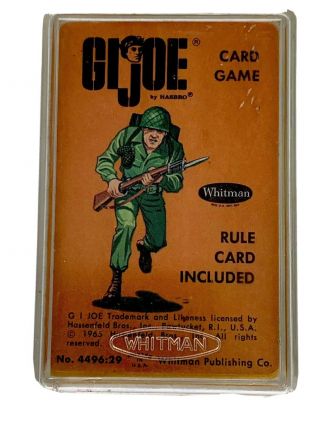 1965 Gijoe G I Joe Complete 45 Card Game Whitman Publish Hassenfeld Bros Vg