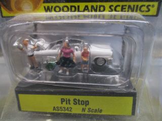 Woodland Scenics N Scale Pit Stop W/figures As5342