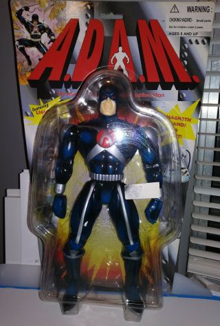Rare A.  D.  A.  M.  Adam Atomic Dna Actualized Man Vtg 10 " Action Figure 1997 Toy G1 9