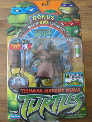 Tmnt Teenage Mutant Ninja Turtles Splinter Figure - With Bonus Dvd