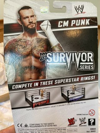 Cm Punk Wwe Mattel Basic Kmart Fan Central Survivor Series Wrestling Figure