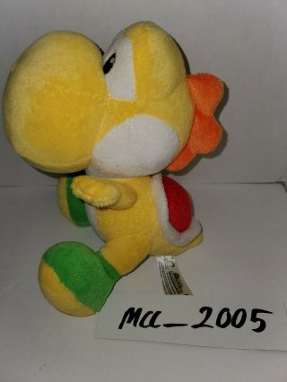 Nintendo Mario Bros.  Wii Plush Toy 6 " Yellow Yoshi 2010 Plush