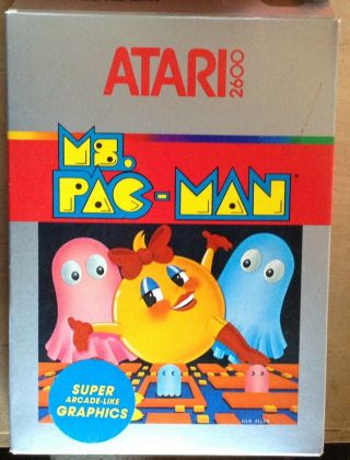 Vintage Video Game Cartridge For Atari 2600/ Sears Arcade System.  Ms Pac - Man