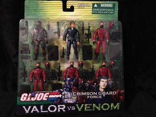 Gi Joe Valor Vs Venom Crimson Guard Force 6 Pack Nip Hasbro Firefly Tomax